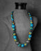 Blue Pottery Full Bead Necklace (Turquoise)